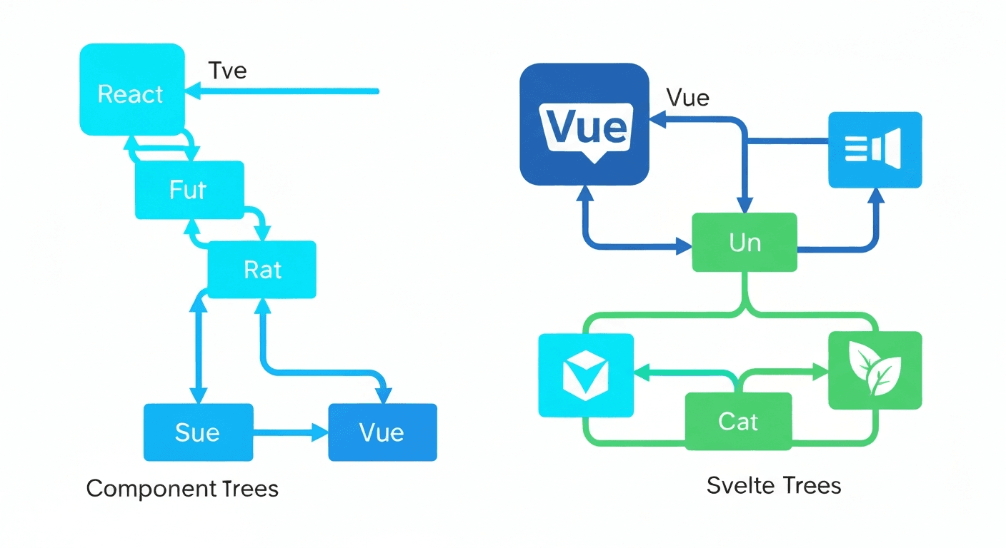 React vs Vue vs Svelte: 2025년 프론트엔드 프레임워크 선택 가이드